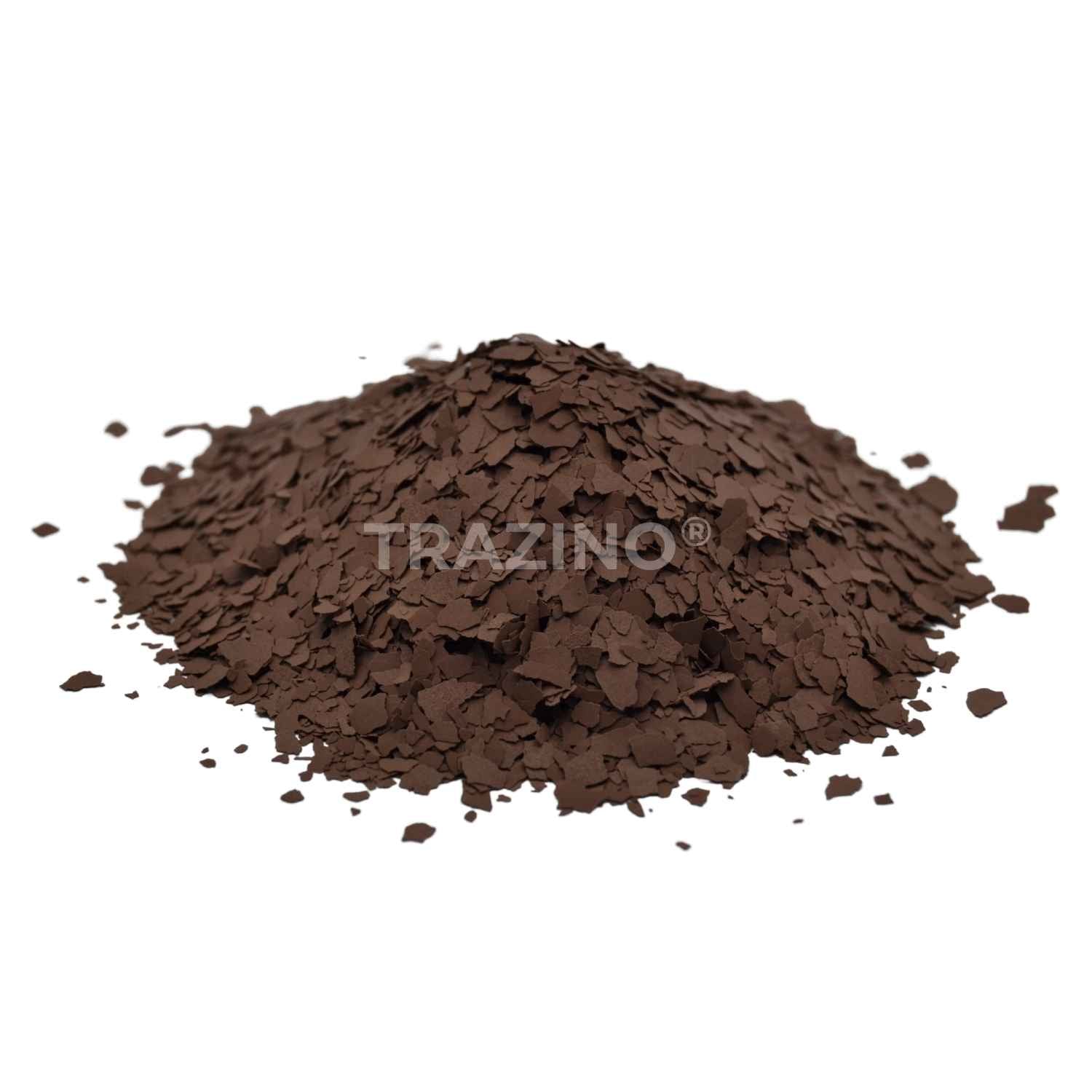 Trazino® Farbchips in Dunkelbraun zum Einstreuen für Beschichtungen Trazino® Farbchips in Dunkelbraun zum Einstreuen für Beschichtungen